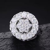Royal Honeycomb Halo Moissanite Ring
